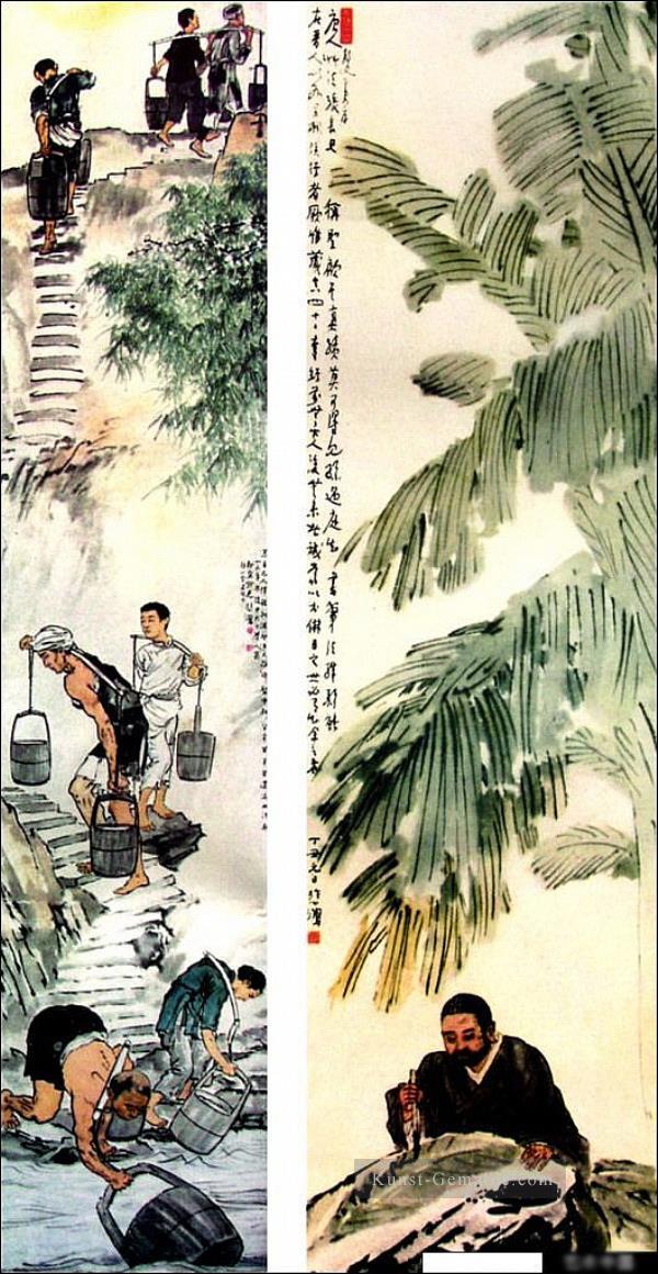 Xu Beihong Bauern Chinesische Kunst Ölgemälde